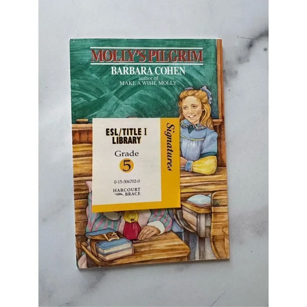 Molly’s Pilgrim Cohen paperback children 5th grade book pioneer American fiction